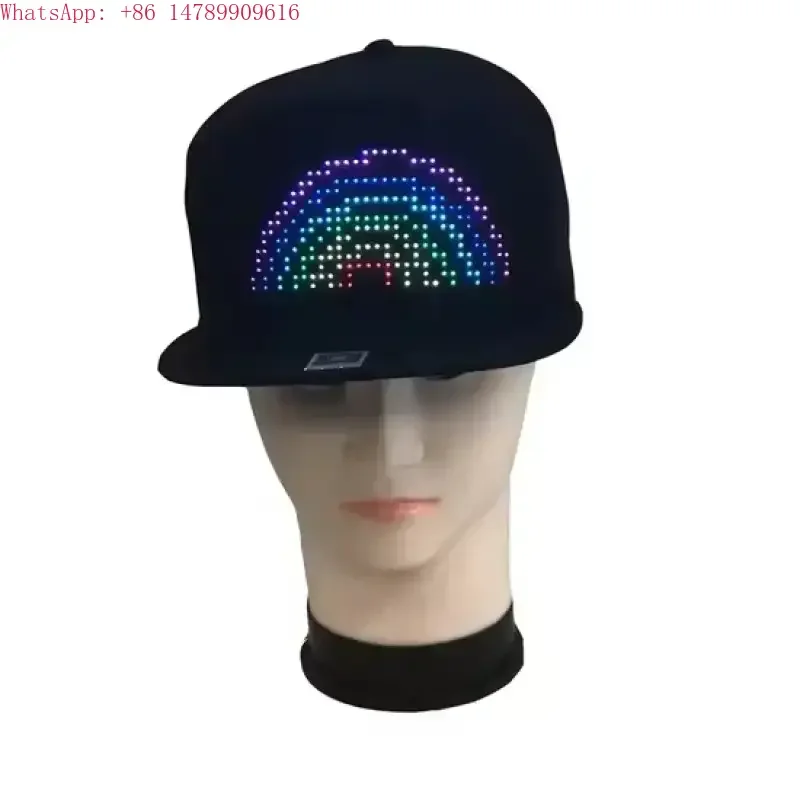Factory Sale APP Programmable LED Hat Cap Display Shining Eye Animation Advertising Wearable
Factory Sale APP Programmable LED Hat Cap Display Shining Eye Animation Advertising Wearable