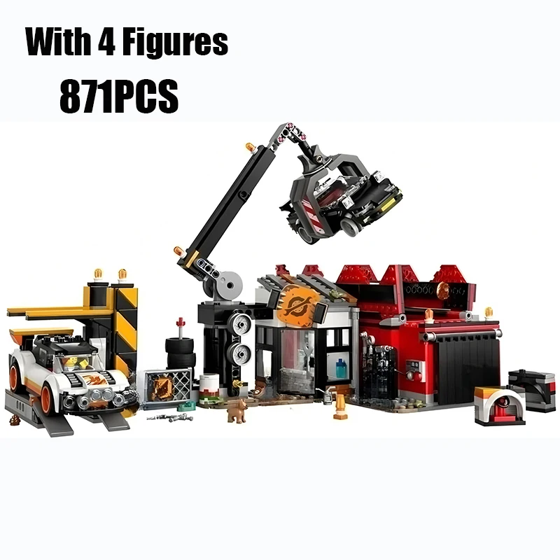 871 деталь: Креативный конструктор «Городская Скрап-станция» с 4 фигурками, строительные блоки, игрушка-подарок для детей
871 деталь: Креативный конструктор «Городская Скрап-станция» с 4 фигурками, строительные блоки, игрушка-подарок для детей