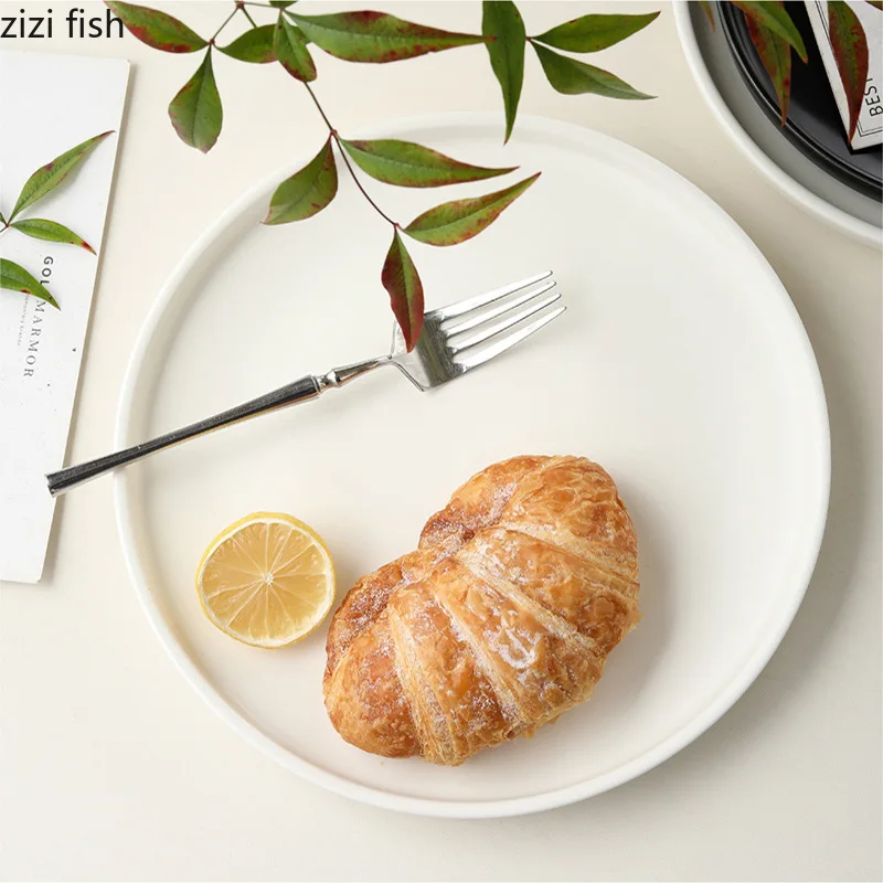 Circular Ceramic Steak Plate Solid Color Dining Plate Pasta Dish Breakfast Plate Salad Plates Serving Dish Restaurant Tableware
Circular Ceramic Steak Plate Solid Color Dining Plate Pasta Dish Breakfast Plate Salad Plates Serving Dish Restaurant Tableware
