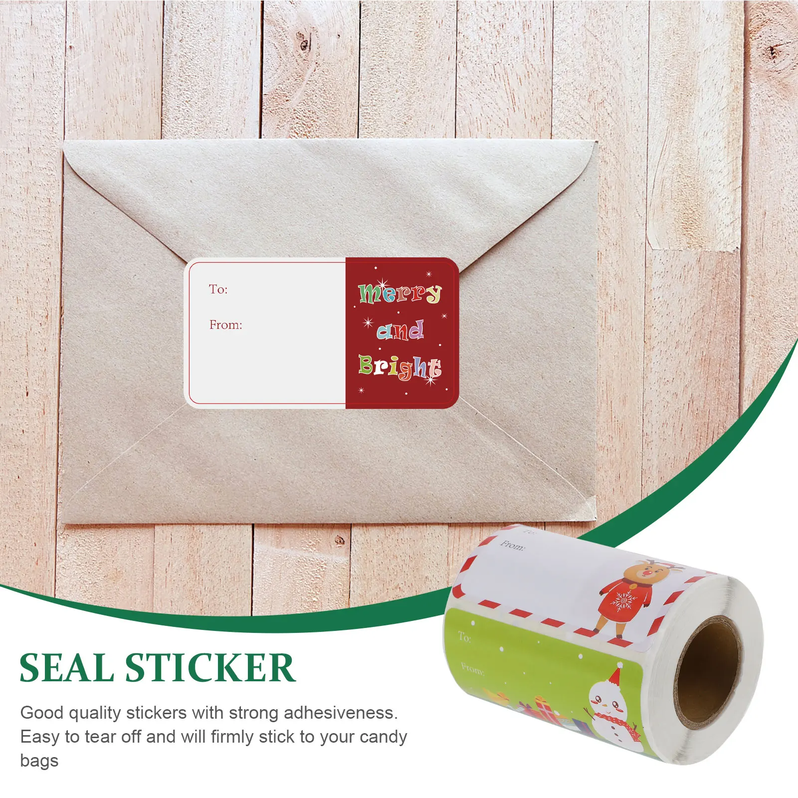 1 Roll Christmas Sealing Gift Bag Self-Adhesive Label Diy Wrapping Decals Paper Sealing Stickers For Wedding Invitations
1 Roll Christmas Sealing Gift Bag Self-Adhesive Label Diy Wrapping Decals Paper Sealing Stickers For Wedding Invitations