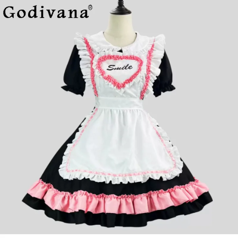 Large Size Cos Maid Cute Japanese Lolita Girl Pink Peter Pan Collar Dress Fashion High Waist A-line Animation Party Dresses
Large Size Cos Maid Cute Japanese Lolita Girl Pink Peter Pan Collar Dress Fashion High Waist A-line Animation Party Dresses