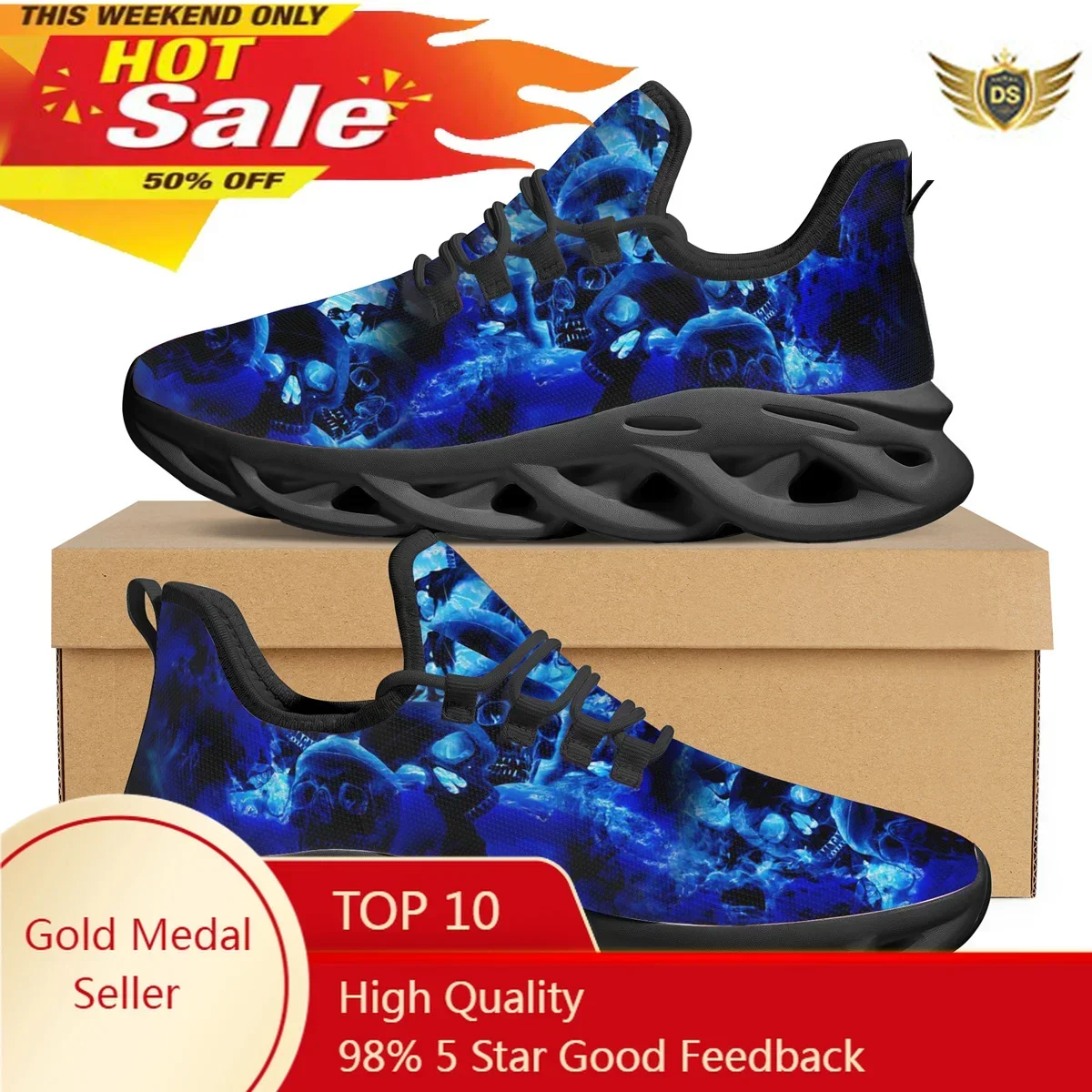 Flat Casual Ladies Vulcanized Shoes Punk Skull Print Lace Up Breathable Sneakers Comfortable Jogging Shoes Footwear
Flat Casual Ladies Vulcanized Shoes Punk Skull Print Lace Up Breathable Sneakers Comfortable Jogging Shoes Footwear