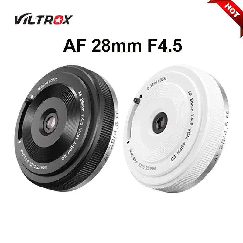 Viltrox AF 28mm F4.5 Auto Focus Full Frame Cameras Lens Retro Ultra-thin For Fuji XF Fujifilm X-Mount
Viltrox AF 28mm F4.5 Auto Focus Full Frame Cameras Lens Retro Ultra-thin For Fuji XF Fujifilm X-Mount
