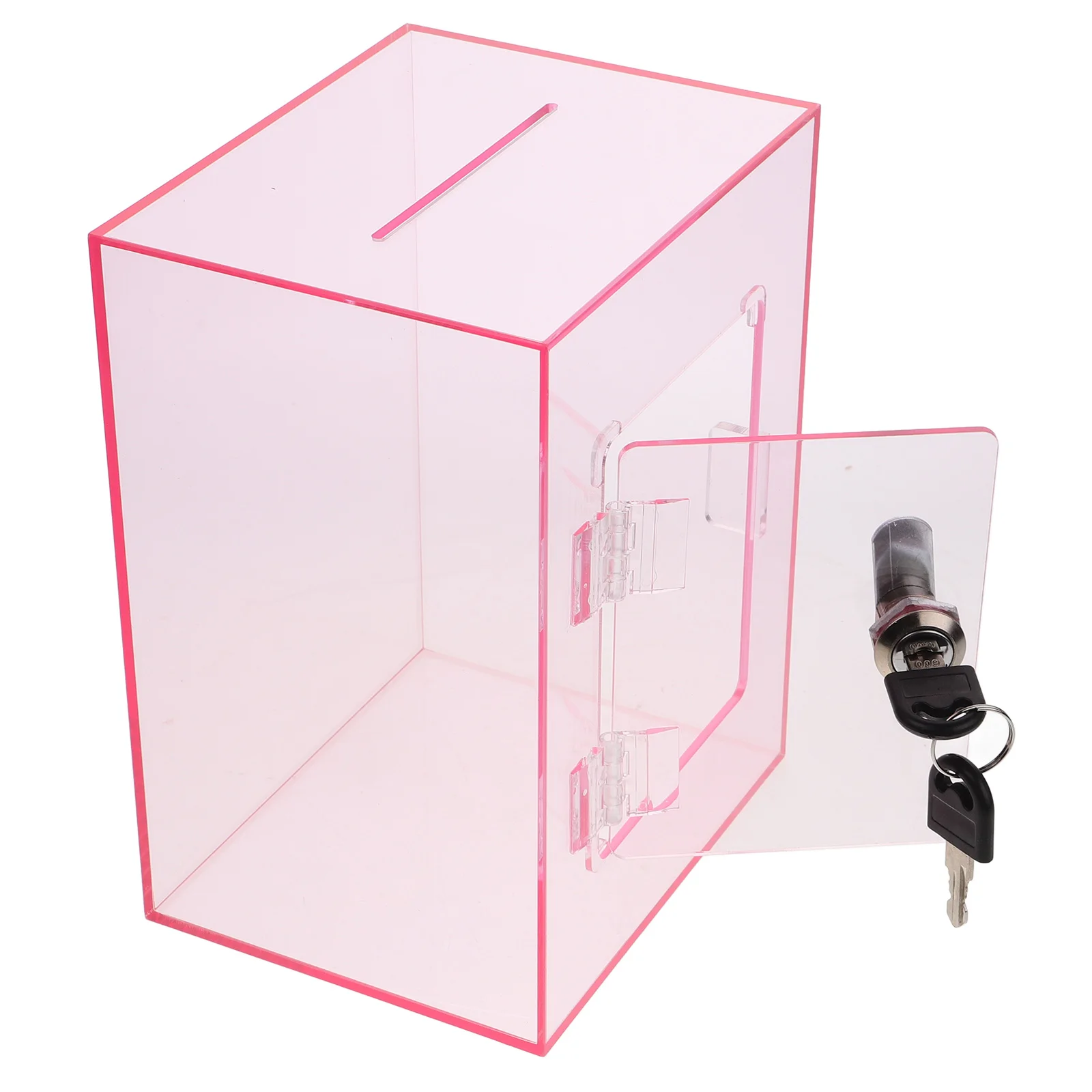 Clear Acrylic Money Box Storage Container Envelopes Letters Donation Fundraising Suggestion Box Public Voting
Clear Acrylic Money Box Storage Container Envelopes Letters Donation Fundraising Suggestion Box Public Voting