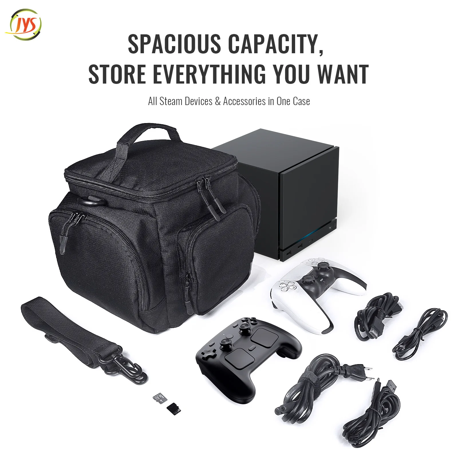 Multifunctional Storage Bag for Steam Machines,Travel Case Large Capacity Bag for Controller Cables with Handle&Shoulder Strap
Multifunctional Storage Bag for Steam Machines,Travel Case Large Capacity Bag for Controller Cables with Handle&Shoulder Strap