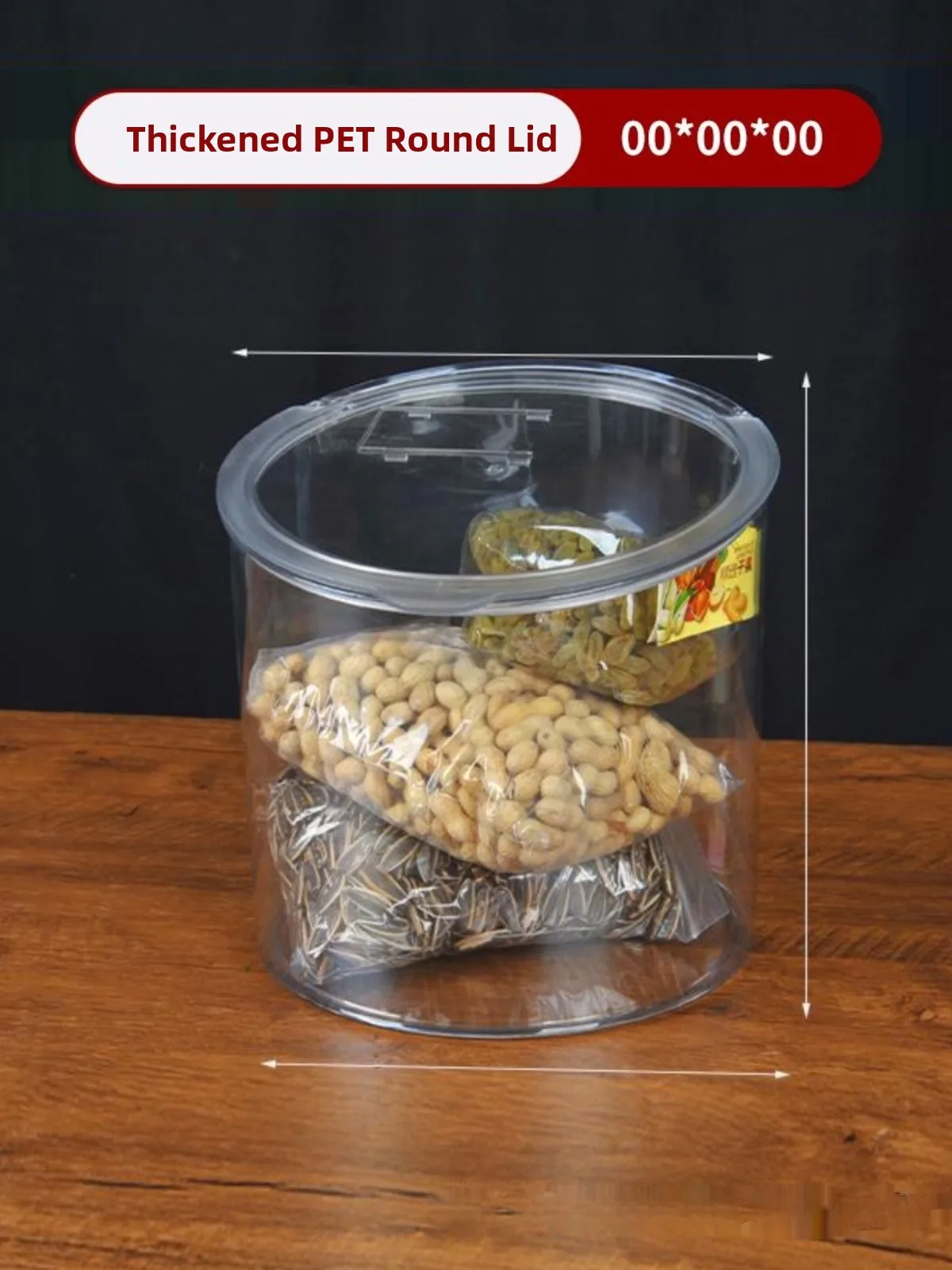 Sed round Food Storage Box Commercial Use Damp Proof Cover Kitchen Living Room Peanut Walnut Almond Storage Container
Sed round Food Storage Box Commercial Use Damp Proof Cover Kitchen Living Room Peanut Walnut Almond Storage Container