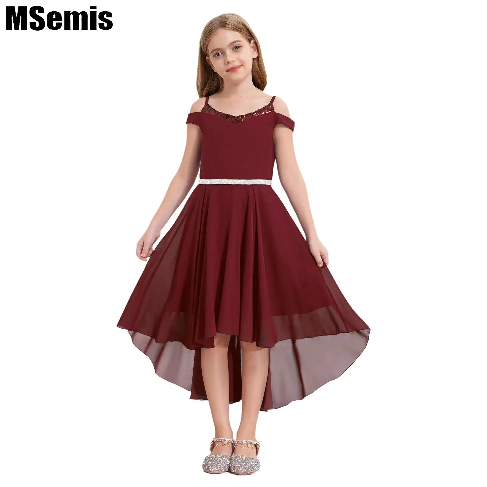 Kids Girls Flower Dress Sparkly Sequin Diamond Band Decorated Waistline Length Dress for Wedding Party Prom Photography
Kids Girls Flower Dress Sparkly Sequin Diamond Band Decorated Waistline Length Dress for Wedding Party Prom Photography