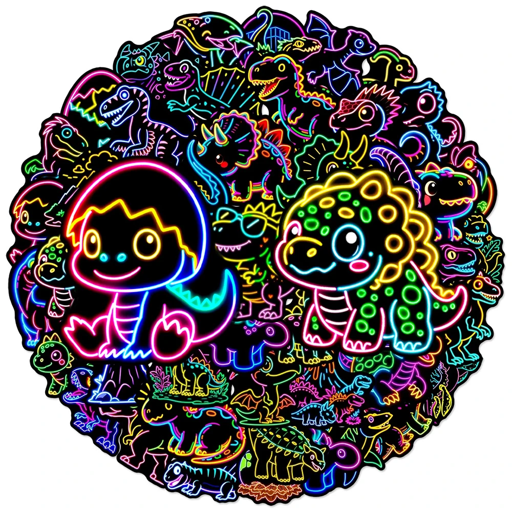 10/30/50pcs Neon Dinosaur Cartoon Stickers Funny Creative Graffiti Decals Stationery Phone Laptop Cute Decoration Sticker Gifts
10/30/50pcs Neon Dinosaur Cartoon Stickers Funny Creative Graffiti Decals Stationery Phone Laptop Cute Decoration Sticker Gifts