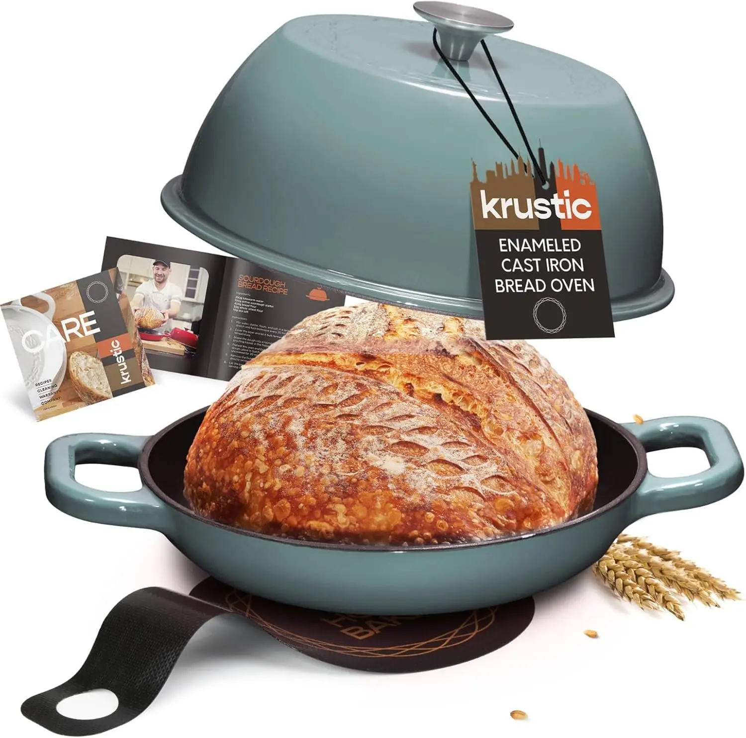 Enameled Cast Iron Dutch Oven for Sourdough Bread Baking | 6 Quart Oval Pot with Lid | 10 Inch Ceramic Enamel Thick Coated Cookw
Enameled Cast Iron Dutch Oven for Sourdough Bread Baking | 6 Quart Oval Pot with Lid | 10 Inch Ceramic Enamel Thick Coated Cookw