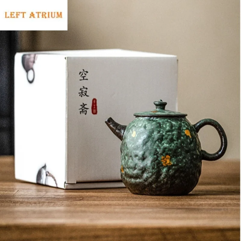 Retro Japanese style Pot Bronze Glaze Teapot Kung Fu Coarse pottery Tea Making Device Tea Infuser Tea Kettle
Retro Japanese style Pot Bronze Glaze Teapot Kung Fu Coarse pottery Tea Making Device Tea Infuser Tea Kettle