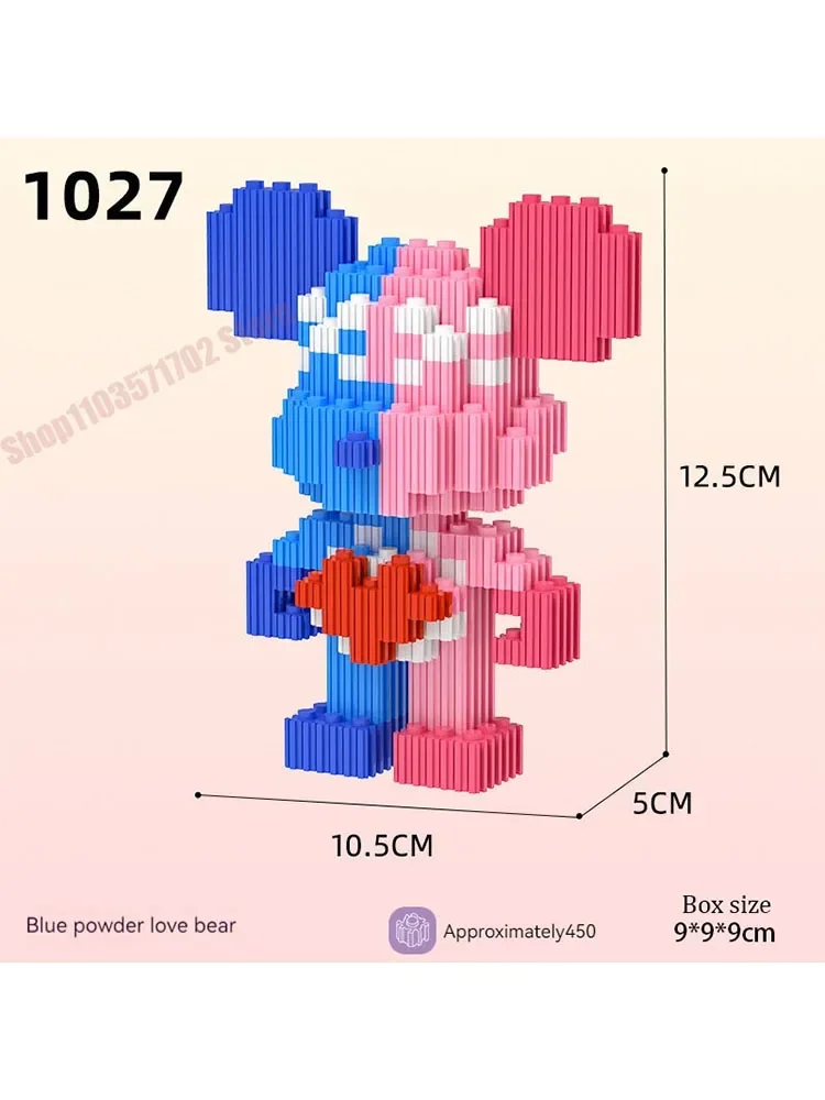 Microparticles Love Bear Nano Building Blocks MOC Animals Model Micro Diamond Bricks Toys For Children
Microparticles Love Bear Nano Building Blocks MOC Animals Model Micro Diamond Bricks Toys For Children