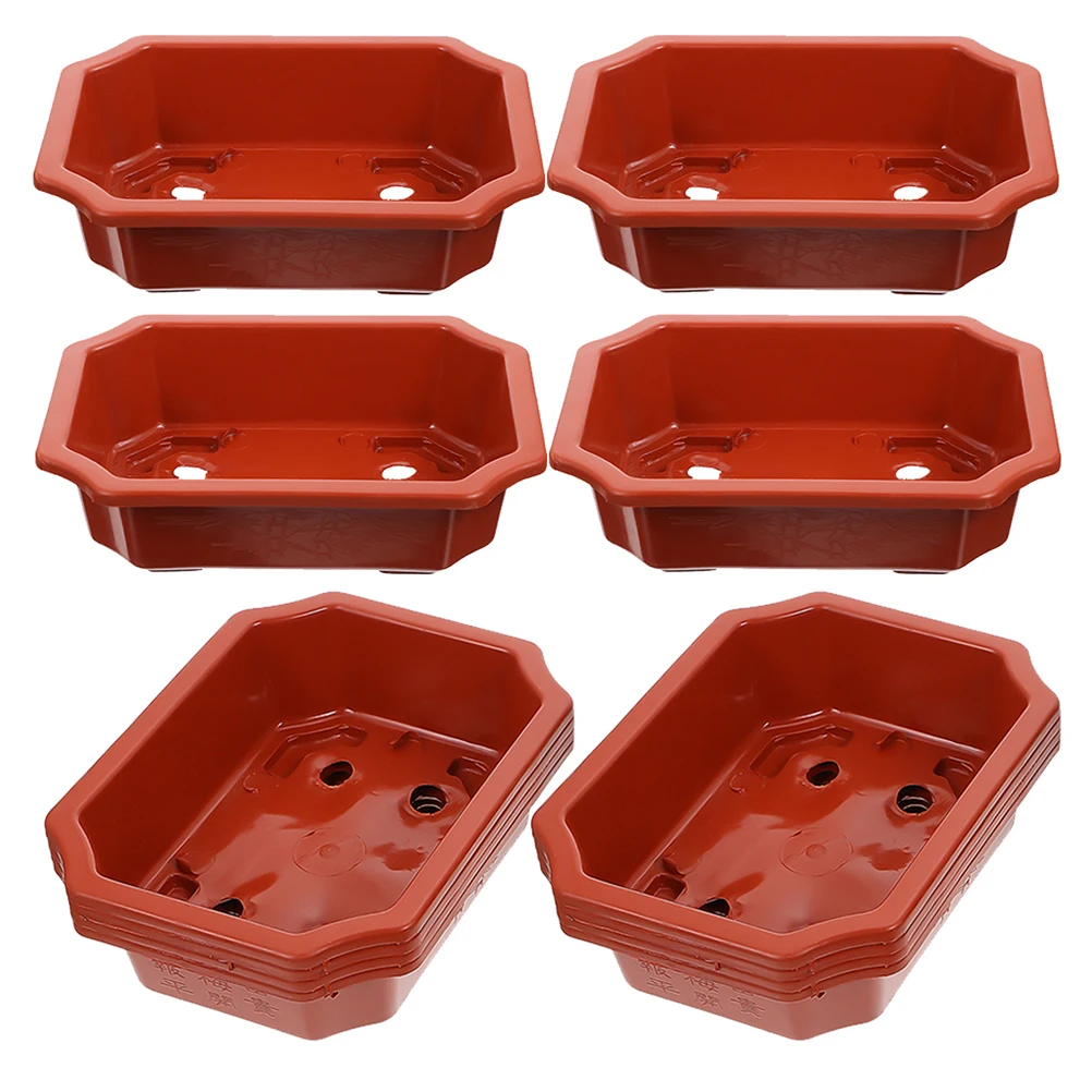 13 Pcs Plastic Flower Pot Coffee Color Plant Pots Indoor Balcony Garden Bonsai Stand Drainage Holes Planter Shelf
13 Pcs Plastic Flower Pot Coffee Color Plant Pots Indoor Balcony Garden Bonsai Stand Drainage Holes Planter Shelf
