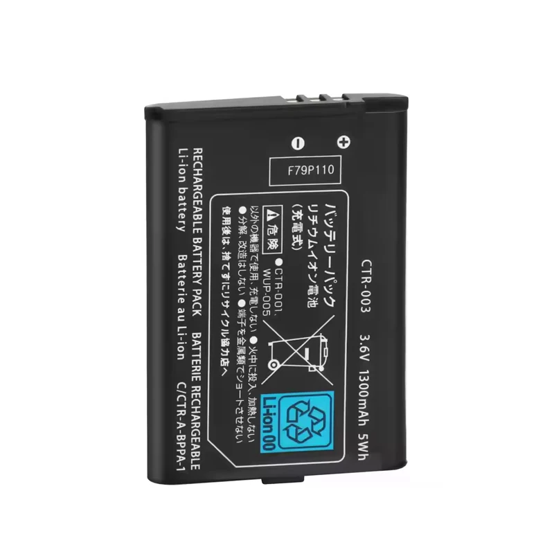 CTR-003 CTR 003 3.7V for Nintendo 3DS Replacement 1300mAh Battery Pack for Nintendo 3DS 2DS XL Game Controller Batteries
CTR-003 CTR 003 3.7V for Nintendo 3DS Replacement 1300mAh Battery Pack for Nintendo 3DS 2DS XL Game Controller Batteries