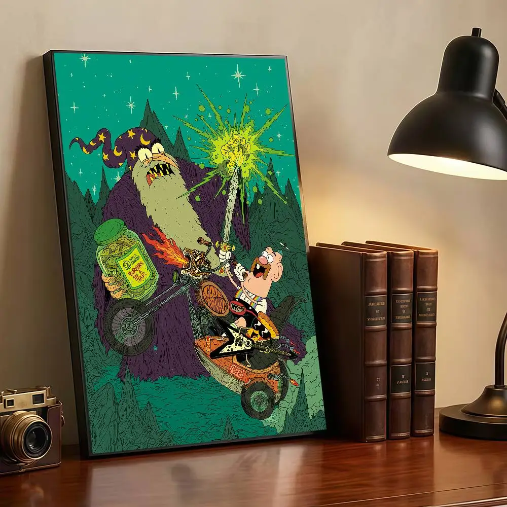 U-Uncle G-Grandpa Cartoon Peelable Self-adhesive Poster Stickers Are Suitable For Frameless Wall Decoration In A Room
U-Uncle G-Grandpa Cartoon Peelable Self-adhesive Poster Stickers Are Suitable For Frameless Wall Decoration In A Room