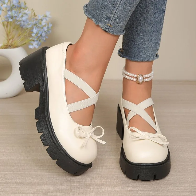 Elegant Round Head Butterfly Knot Vintage Heightening Women's Single Shoes Sexy High Heel Best Selling Comfortable Women Shoes
Elegant Round Head Butterfly Knot Vintage Heightening Women's Single Shoes Sexy High Heel Best Selling Comfortable Women Shoes