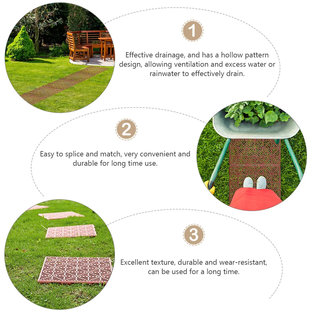 2 Pcs Non Slip Floor Mats Garden Plastic Tiles Durable Wear Resistant Easy Match Drainage Hollow Design Suitable Garden Outdoor
2 Pcs Non Slip Floor Mats Garden Plastic Tiles Durable Wear Resistant Easy Match Drainage Hollow Design Suitable Garden Outdoor