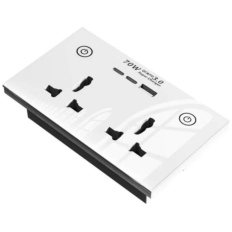 Новая умная розетка с быстрым Wi-Fi и Bluetooth, настенная, 2 розетки + 2 USB-порта для зарядки, электрический выключатель
Новая умная розетка с быстрым Wi-Fi и Bluetooth, настенная, 2 розетки + 2 USB-порта для зарядки, электрический выключатель