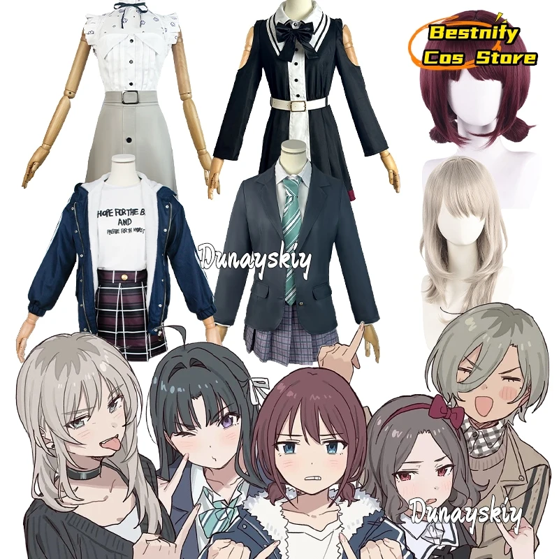 Anime Girls Band Cry NINA ISERI Cosplay Costume&Wig Daily Jacket T-shirt Skirts Uniform Zipper Hoodie Halloween Party for Women
Anime Girls Band Cry NINA ISERI Cosplay Costume&Wig Daily Jacket T-shirt Skirts Uniform Zipper Hoodie Halloween Party for Women