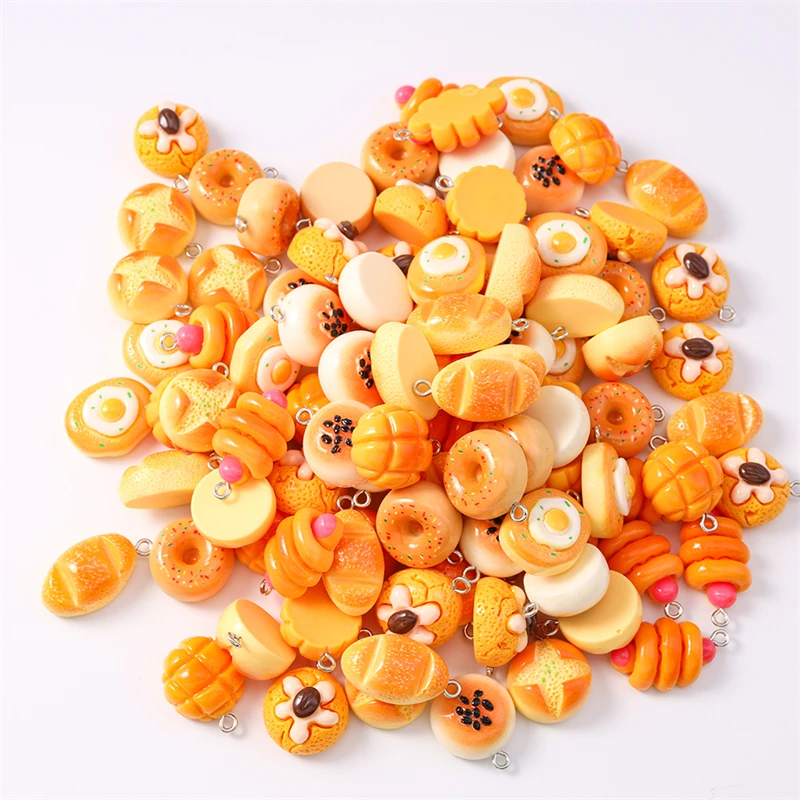 Duarte 20Pcs/Lot Cute Mix Resin Food Bread Charms Pendants for Jewelry Making Necklaces Earrings Bracelets DIY Craft Accessories
Duarte 20Pcs/Lot Cute Mix Resin Food Bread Charms Pendants for Jewelry Making Necklaces Earrings Bracelets DIY Craft Accessories