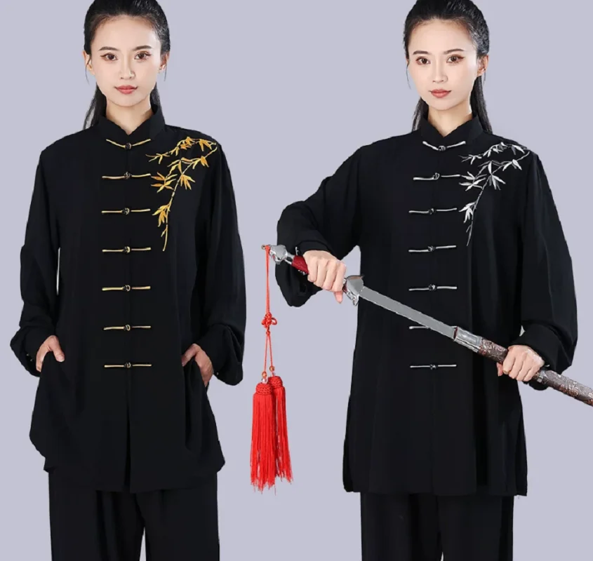 New Chinese Style Men Women's Embroidered Tai Chi Martial Arts Suit Spring Autumn Morning Exercise Kung Fu Clothes Sets XS-3XL
New Chinese Style Men Women's Embroidered Tai Chi Martial Arts Suit Spring Autumn Morning Exercise Kung Fu Clothes Sets XS-3XL