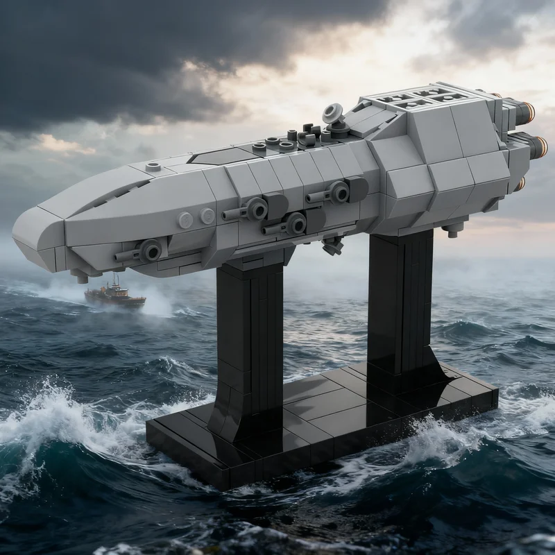 298 деталей MOC Star Battle: Тяжелый корабль класса Дредноут, модель для сборки, конструктор, архитектурный набор, рождественский подарок, развивающая игрушка
298 деталей MOC Star Battle: Тяжелый корабль класса Дредноут, модель для сборки, конструктор, архитектурный набор, рождественский подарок, развивающая игрушка