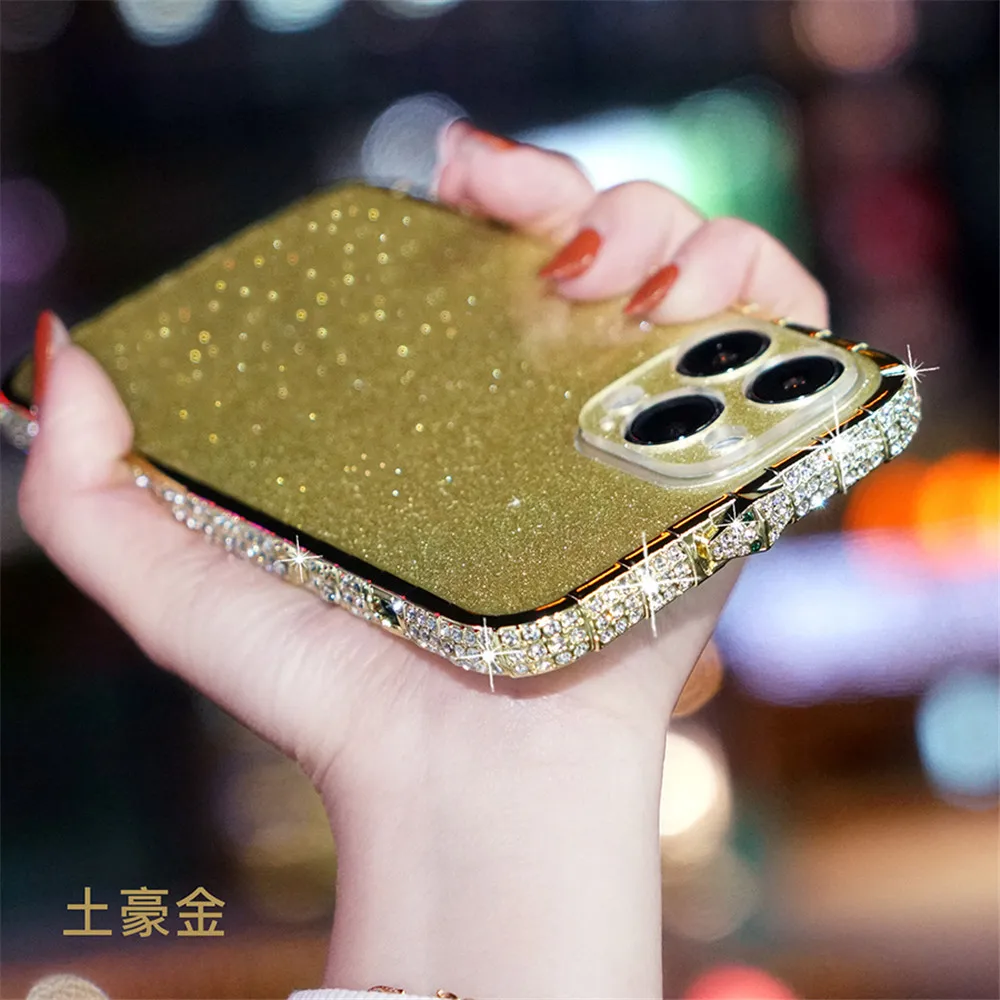 Hot Glitter Rhinestone Metal Bumper For iPhone 15 14 Pro 12 Mini 11 13 Pro Max Plus Case Funda
Hot Glitter Rhinestone Metal Bumper For iPhone 15 14 Pro 12 Mini 11 13 Pro Max Plus Case Funda