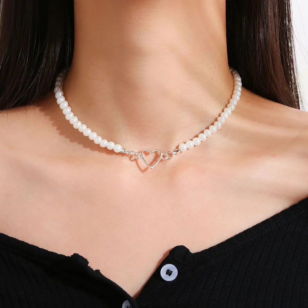 Heart Shaped Pearl for Women Girls Fashion Jewelry Heart Necklaces Choker Pearls Aesthetic Necklace Fake Pearl Necklace
Heart Shaped Pearl for Women Girls Fashion Jewelry Heart Necklaces Choker Pearls Aesthetic Necklace Fake Pearl Necklace