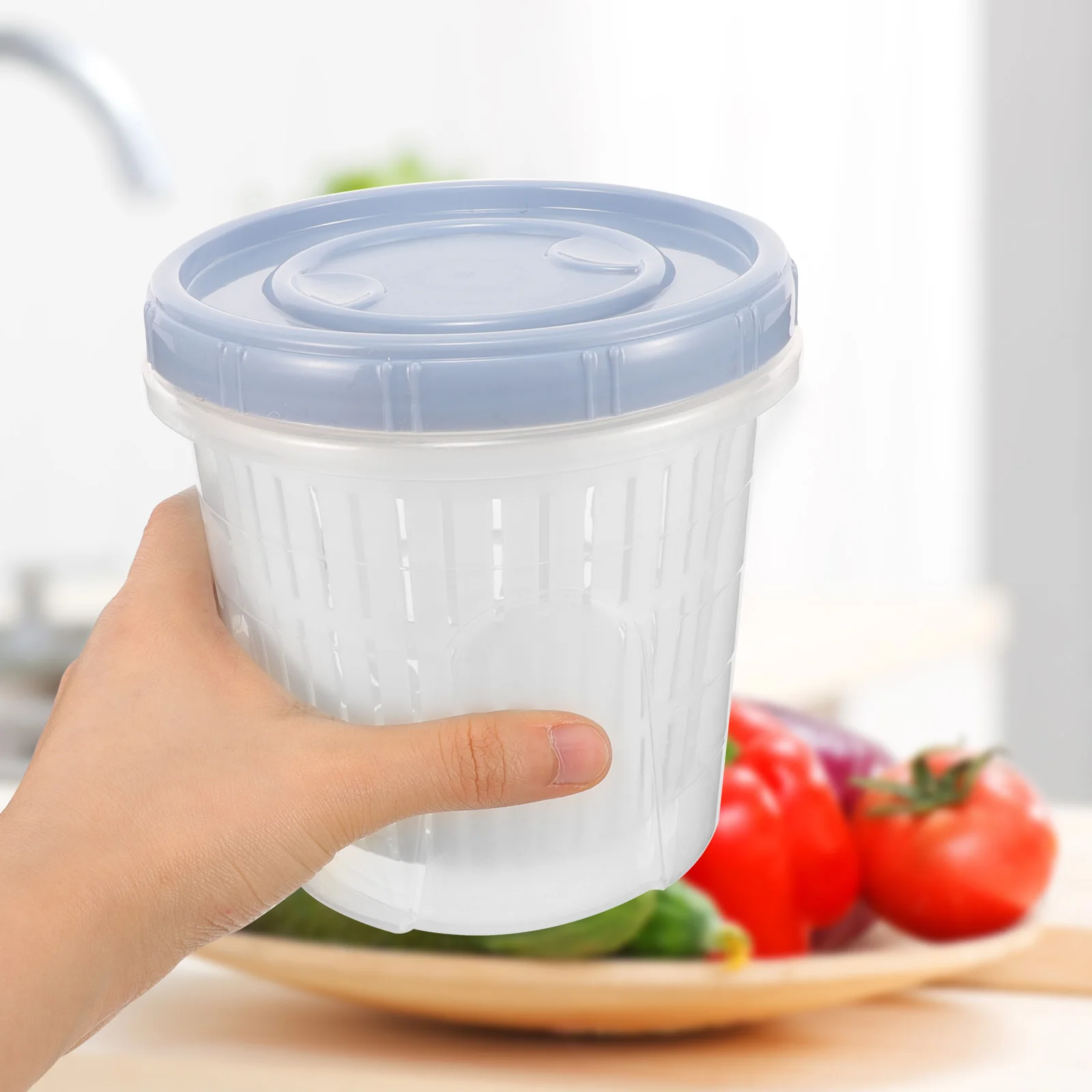 2Pcs Pickle Container Airtight Sealed Lid Large Capacity Kitchen Storage Strainer Insert Pickle Holder Keeper Bucket
2Pcs Pickle Container Airtight Sealed Lid Large Capacity Kitchen Storage Strainer Insert Pickle Holder Keeper Bucket