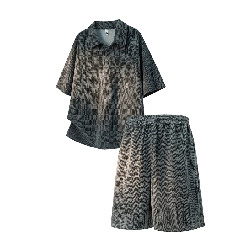 2026 model summer men's heavyweight fashionable casual short-sleeved T-shirt and shorts set
2026 model summer men's heavyweight fashionable casual short-sleeved T-shirt and shorts set