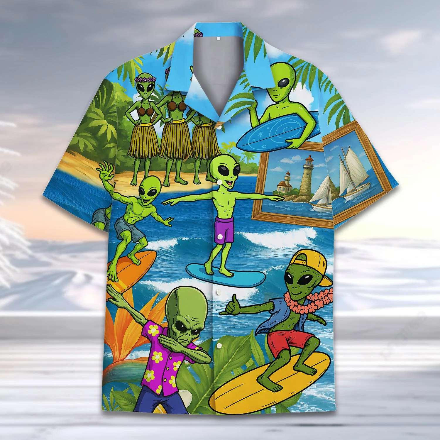 2025 Hot Sale Hawaiian UFO Shirt Man Short Sleeve Beach Shirt Hawaii Alien 3D Print Casual Collar Male Shirt Comfortable Tops
2025 Hot Sale Hawaiian UFO Shirt Man Short Sleeve Beach Shirt Hawaii Alien 3D Print Casual Collar Male Shirt Comfortable Tops