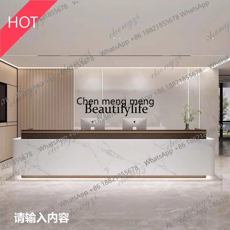 A51 Nordic Luxury Reception Desks Modern High-end Hotel Lobby Welcome Desk Beauty Salon Commercial Furniture Podium Stand
A51 Nordic Luxury Reception Desks Modern High-end Hotel Lobby Welcome Desk Beauty Salon Commercial Furniture Podium Stand
