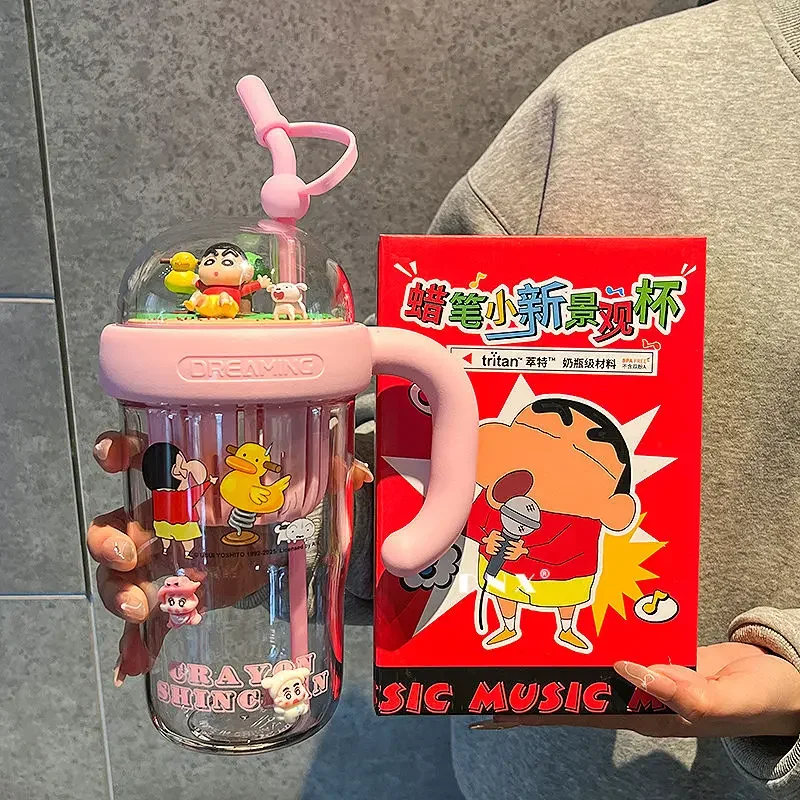 Kawaii Crayon Shin-Chan Cartoon Large Capacity Plastic Water Bottle Cute Anime Kids Plastic Cup Summer Straw Sports Water Cup
Kawaii Crayon Shin-Chan Cartoon Large Capacity Plastic Water Bottle Cute Anime Kids Plastic Cup Summer Straw Sports Water Cup