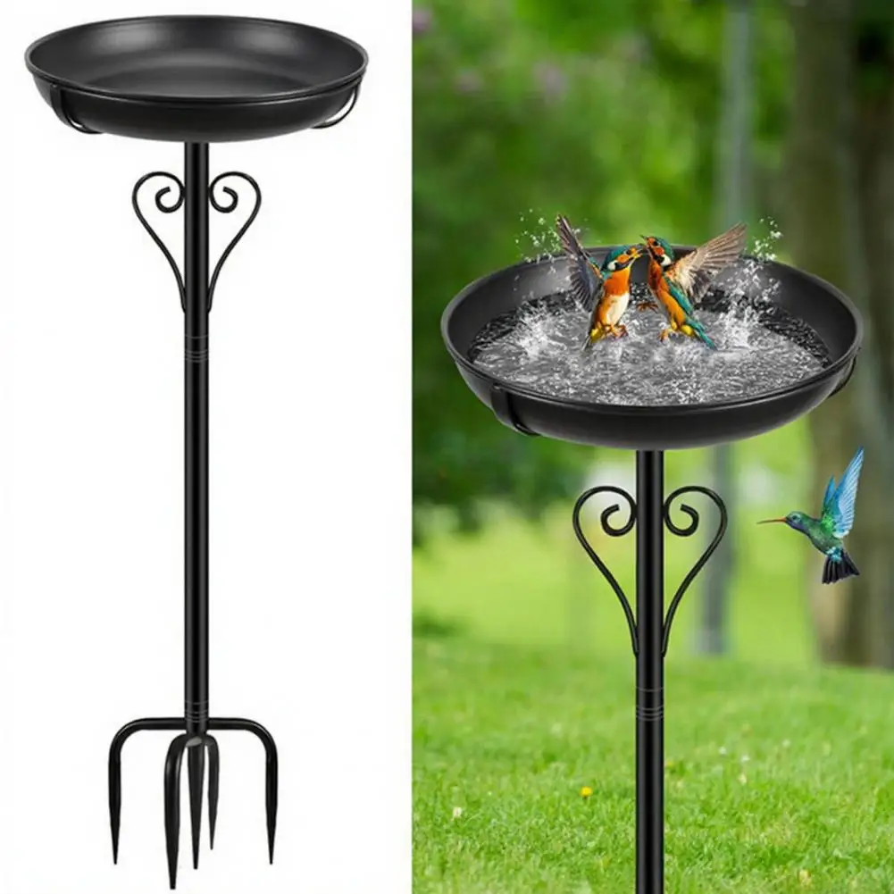 Outdoor Bird Feeder Spacious Iron Art Bird Bath with Ground Insert Outdoor Winter Birdbath Bowl with 5-prong Metal Base Garden
Outdoor Bird Feeder Spacious Iron Art Bird Bath with Ground Insert Outdoor Winter Birdbath Bowl with 5-prong Metal Base Garden