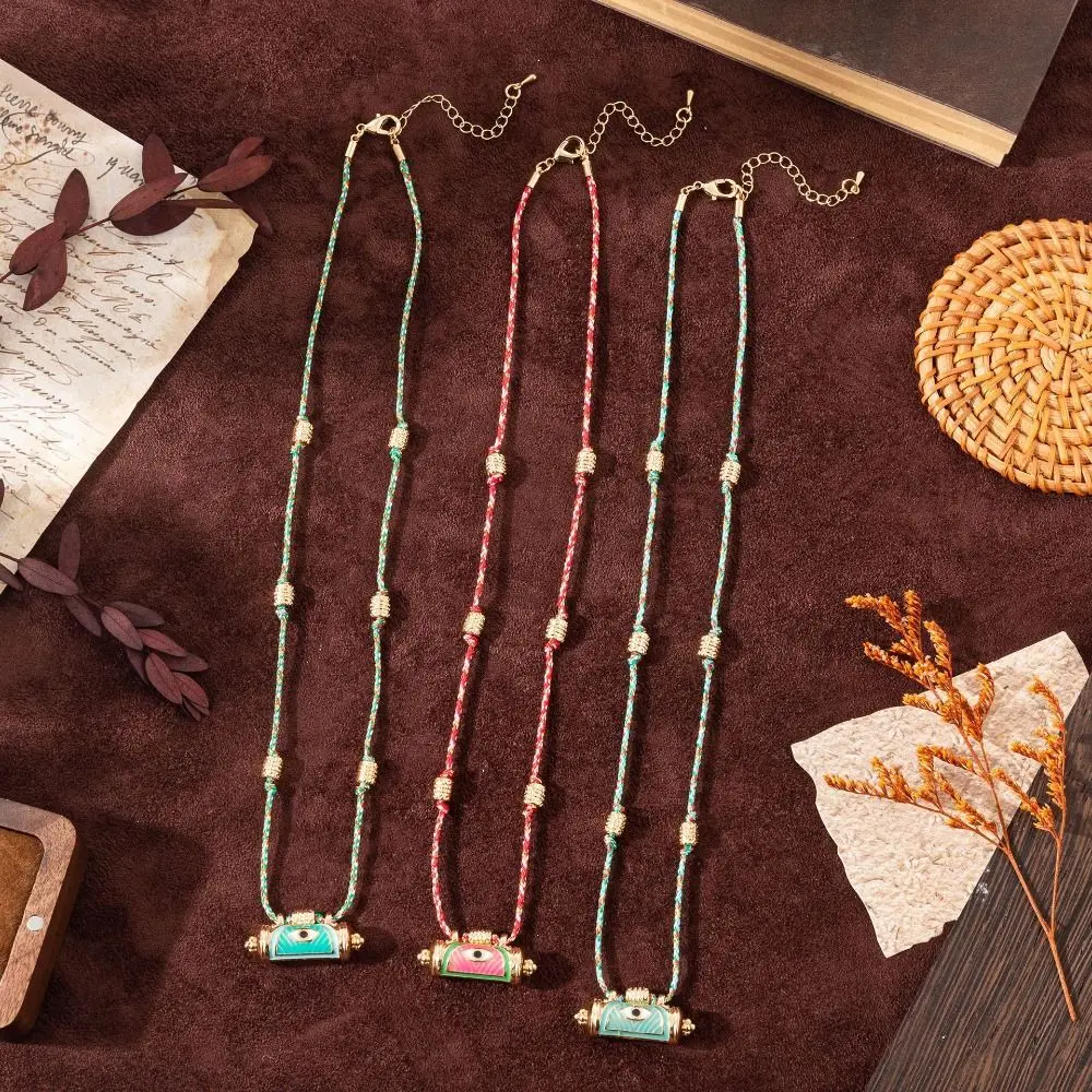 Temperament Devil's Eye Devil's Eye Necklace Women Weave Beads Metal Chain Necklace Vintage Tassel Punk Gothic Necklace Gifts
Temperament Devil's Eye Devil's Eye Necklace Women Weave Beads Metal Chain Necklace Vintage Tassel Punk Gothic Necklace Gifts