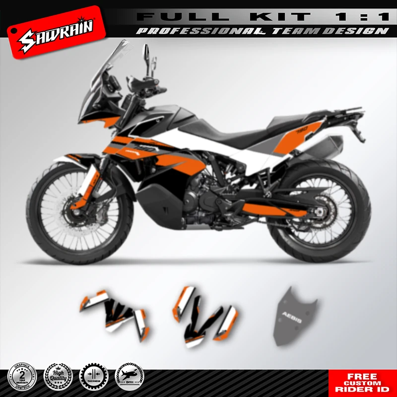 Sawrain Custom Team Motorcycle Graphics Backgrounds Decals Kit For KTM ADV 790 2019 2020 2021 2022
Sawrain Custom Team Motorcycle Graphics Backgrounds Decals Kit For KTM ADV 790 2019 2020 2021 2022
