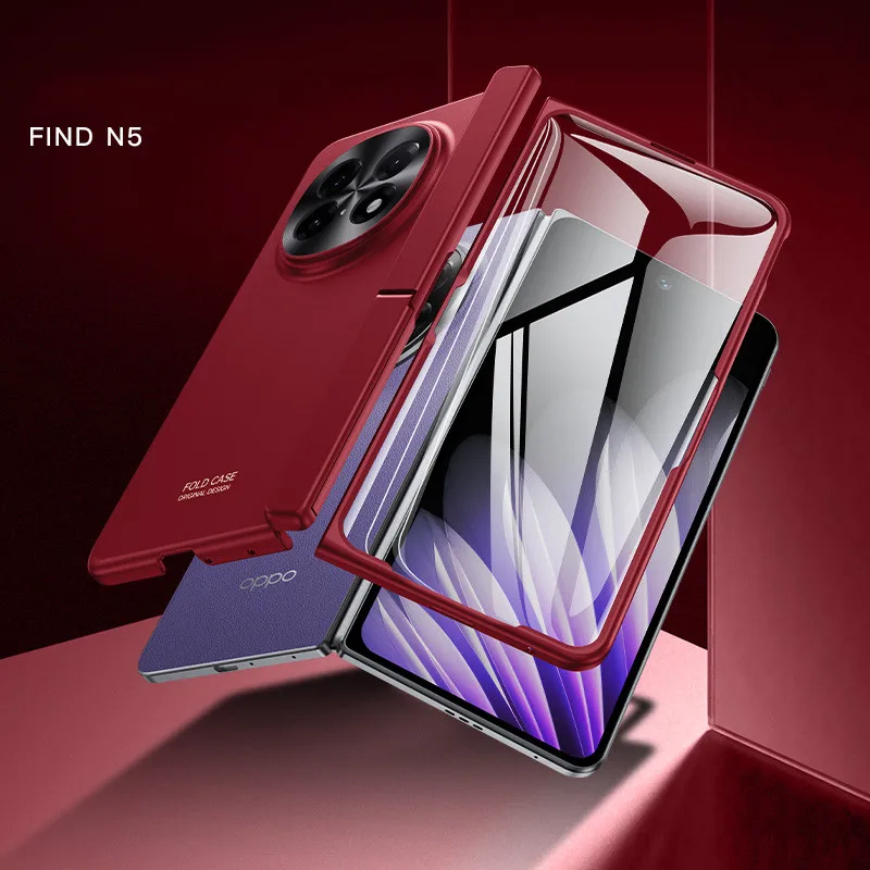 Ultra Thin Matte Frosted Stand Case For OPPO Find N5 FindN5 5G Magnetic Folding Hinge Protective Cover With Tempered Film
Ultra Thin Matte Frosted Stand Case For OPPO Find N5 FindN5 5G Magnetic Folding Hinge Protective Cover With Tempered Film