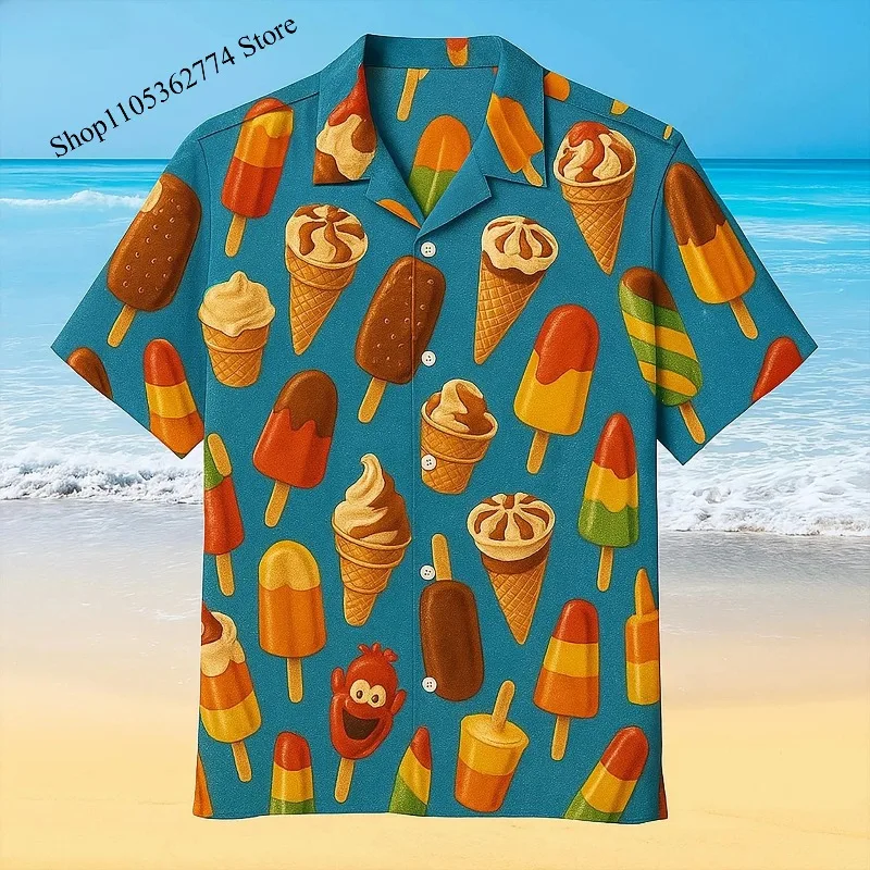 Cold Ice Cream Hawaii Shirt Unisex 3D Printed Funny Popsicle Aloha Shirts Summer Short Sleeve Beach Lapel Blouse Tops
Cold Ice Cream Hawaii Shirt Unisex 3D Printed Funny Popsicle Aloha Shirts Summer Short Sleeve Beach Lapel Blouse Tops