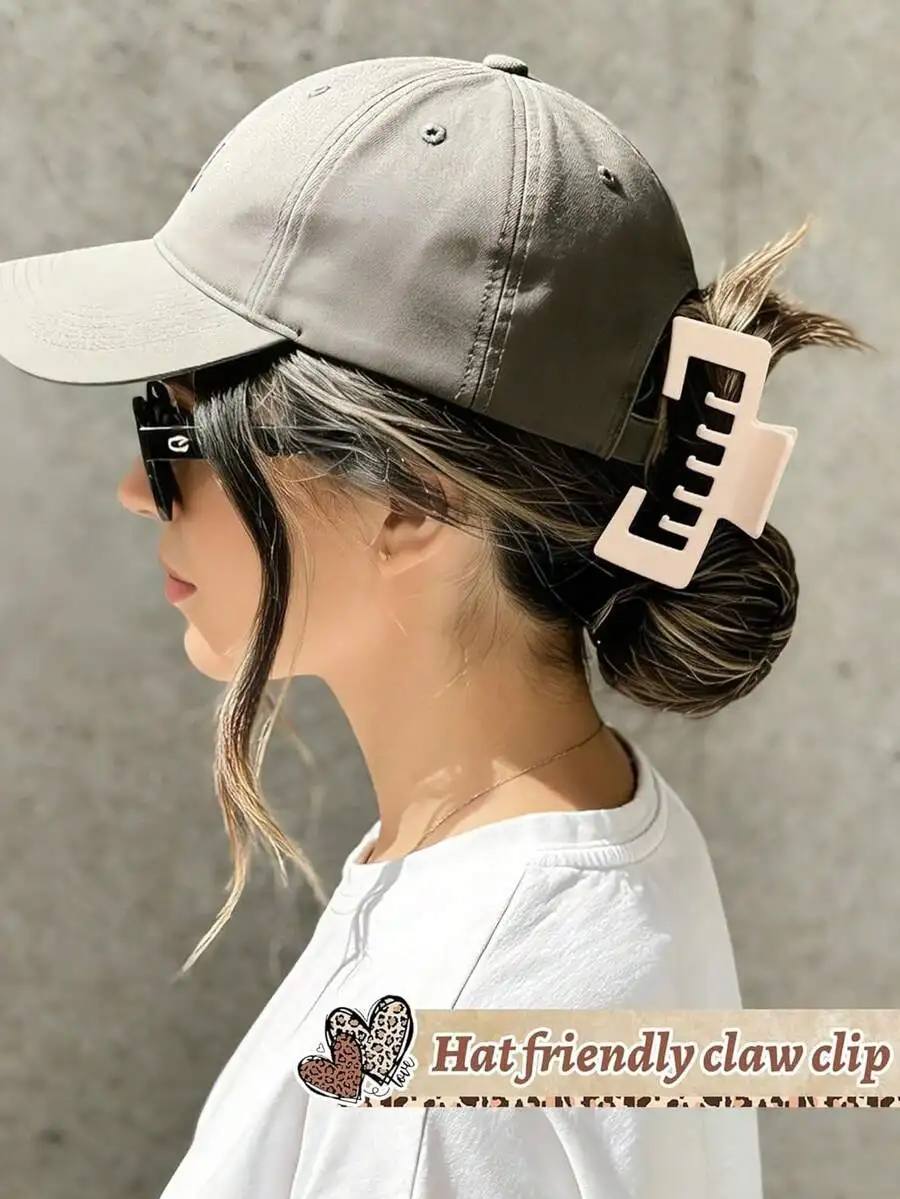 4pcs Large Hat Friendly Claw Clip For Women Thick Hair Baseball Cap Styling Accessory
4pcs Large Hat Friendly Claw Clip For Women Thick Hair Baseball Cap Styling Accessory