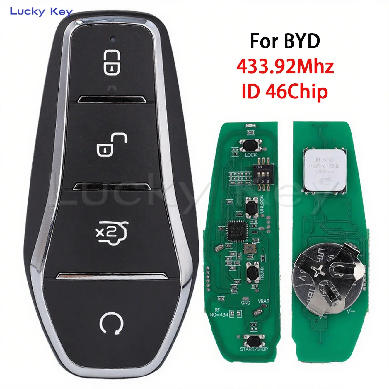 433MHz Car Smart Remote Key For BYD Qin PLUS DM-i Qin PLUS EV Yuan PLUS SONG K2TF4-F4A/F4H/F4AM/F4AT Keyless Go ID46 Chip fob
433MHz Car Smart Remote Key For BYD Qin PLUS DM-i Qin PLUS EV Yuan PLUS SONG K2TF4-F4A/F4H/F4AM/F4AT Keyless Go ID46 Chip fob
