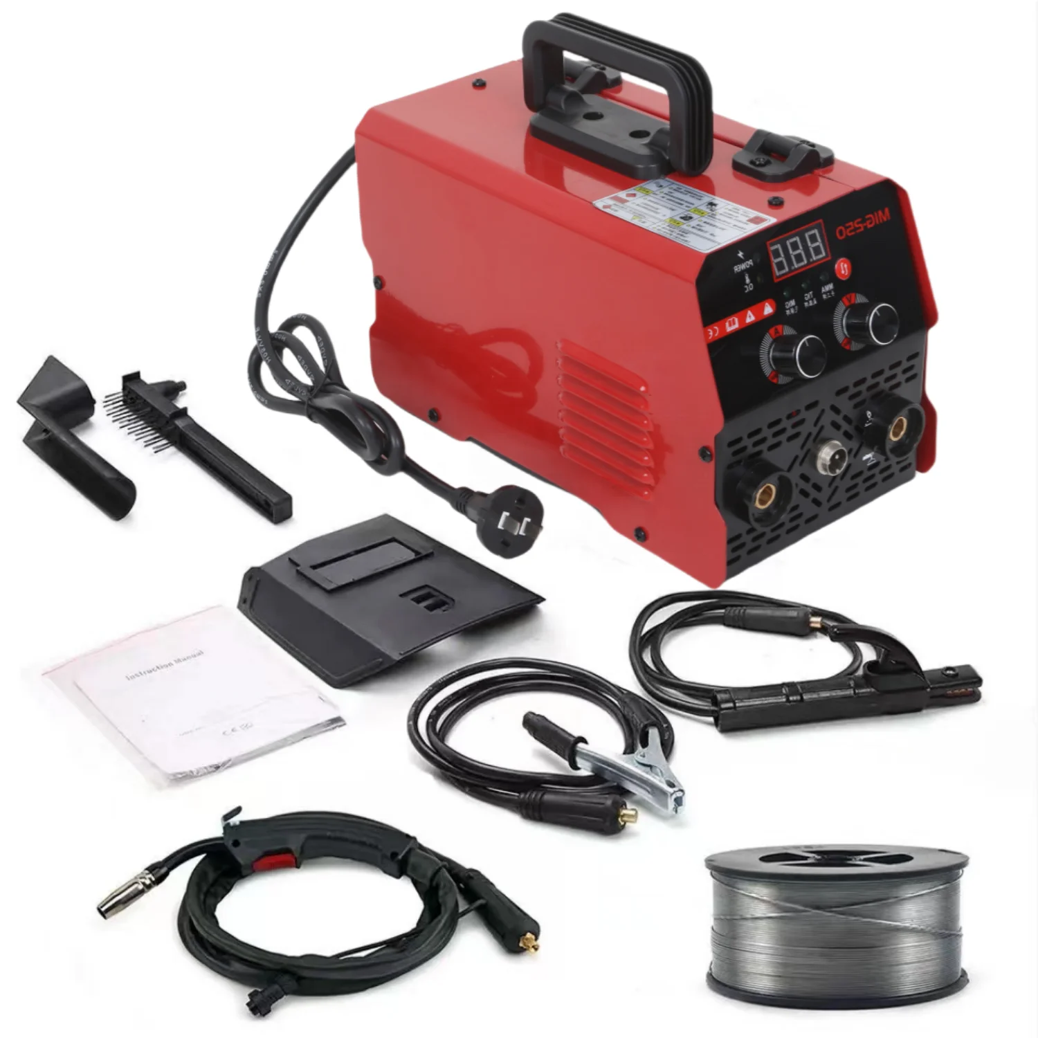 Inverter IGBT MIG/MMA Welder Multifunction Welding Equipment MIG-250 Gasless Welding Machine
Inverter IGBT MIG/MMA Welder Multifunction Welding Equipment MIG-250 Gasless Welding Machine