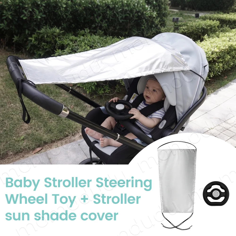 1PC Universal Pretend Steering Wheel for Strollers & Carts with Stroller Sunshade - Detachable, Fun Driving Attachment
1PC Universal Pretend Steering Wheel for Strollers & Carts with Stroller Sunshade - Detachable, Fun Driving Attachment