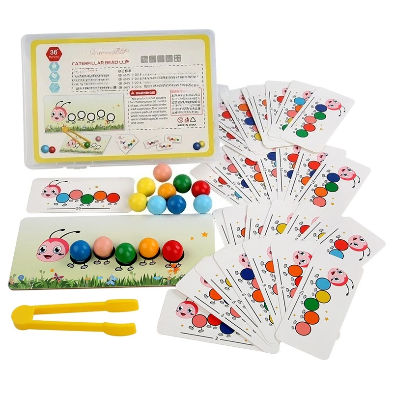 Caterpillar Bead Clip Toy, Kids Concentration & Fine Motor Training, Wooden Early Educational Toy
Caterpillar Bead Clip Toy, Kids Concentration & Fine Motor Training, Wooden Early Educational Toy