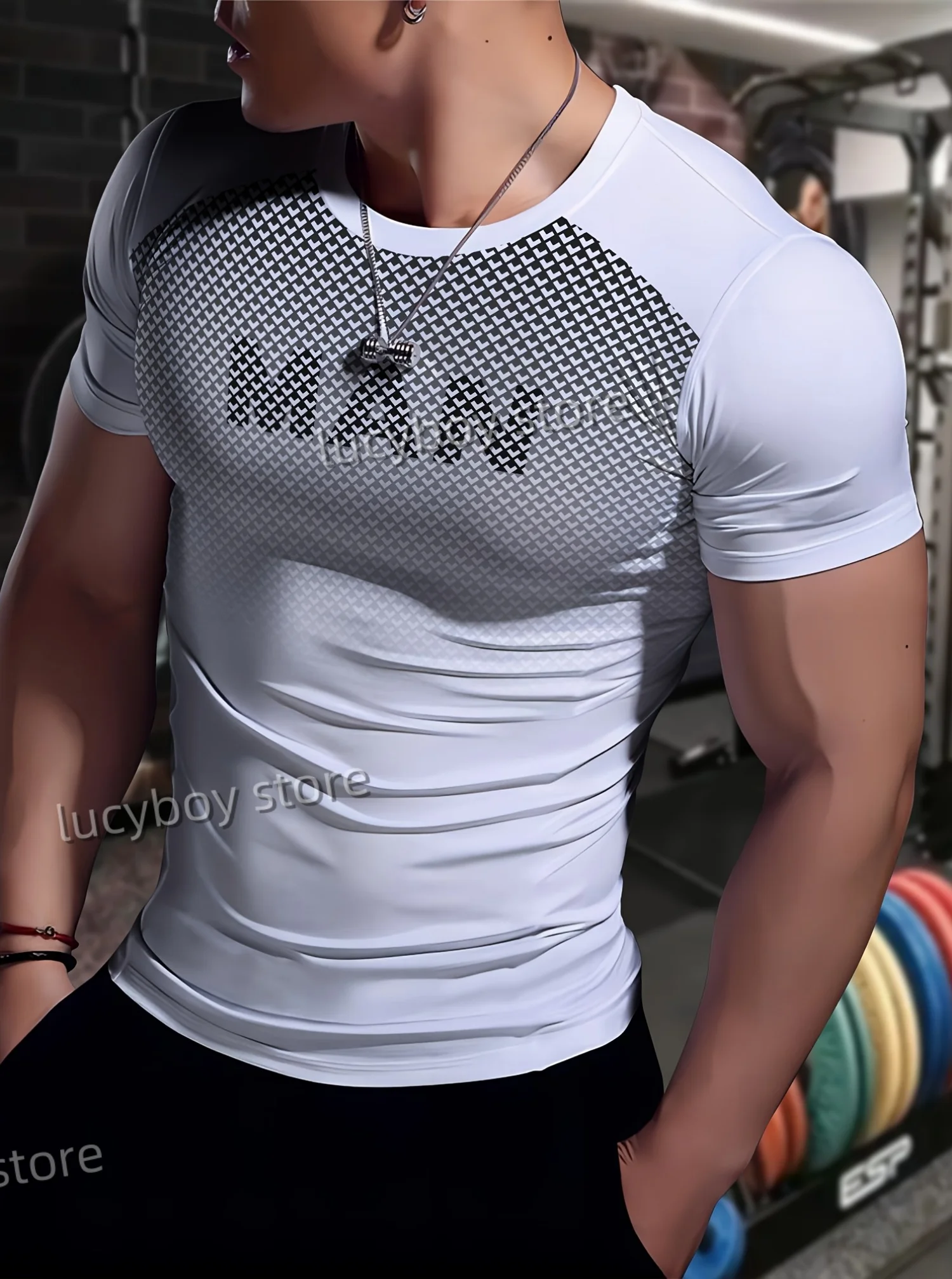 MAN print men Short Sleeve Quick Drying T shirt Men Oversized Tops Men Men's Sports Gym Print T Shirt Muscle Training Tees
MAN print men Short Sleeve Quick Drying T shirt Men Oversized Tops Men Men's Sports Gym Print T Shirt Muscle Training Tees
