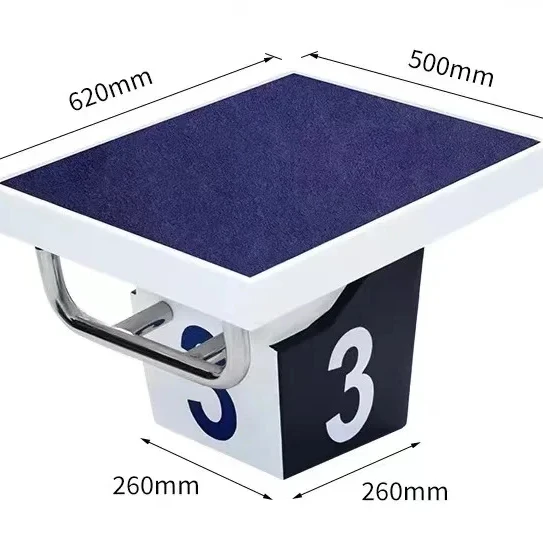 Swimming Pool Equipment Starting Block for Swimming Pool Diving Block Jumping Platform
Swimming Pool Equipment Starting Block for Swimming Pool Diving Block Jumping Platform