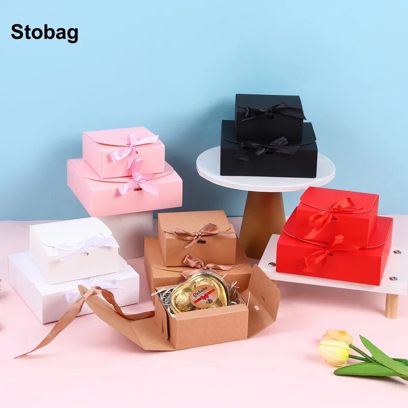StoBag 12pcs Pink/White/Kraft paper Gift Box Packaging for Chocolate Cake Candy Food Storage Baking Pouch Birthday Party Favor
StoBag 12pcs Pink/White/Kraft paper Gift Box Packaging for Chocolate Cake Candy Food Storage Baking Pouch Birthday Party Favor