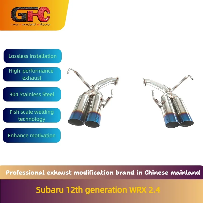 Applicable to the 2022-2024 12Generation Subaru Impreza WRX 2.4T Stainless Steel Tail Full Straight Catback Sports Exhaust Pipes
Applicable to the 2022-2024 12Generation Subaru Impreza WRX 2.4T Stainless Steel Tail Full Straight Catback Sports Exhaust Pipes