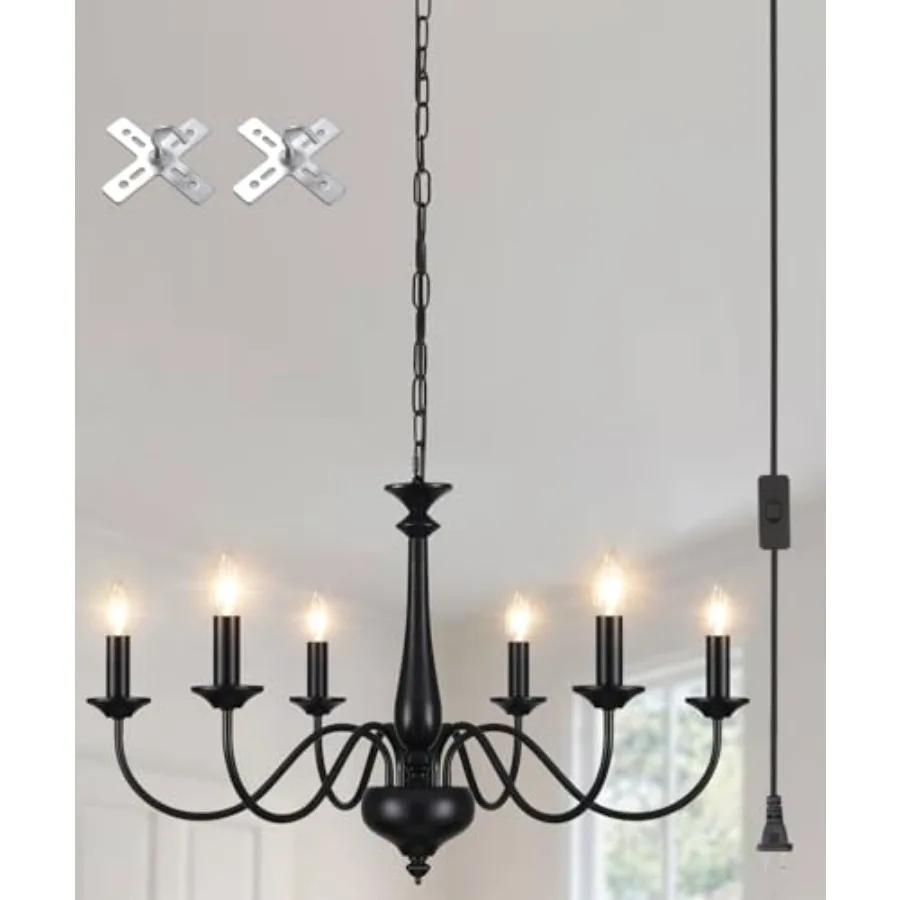 Plug in Chandelier Lighting with Cord 15Feet and On/Off Switch Hanging Lights with Plug in Cord Farmhouse Chelier for Dinging R
Plug in Chandelier Lighting with Cord 15Feet and On/Off Switch Hanging Lights with Plug in Cord Farmhouse Chelier for Dinging R