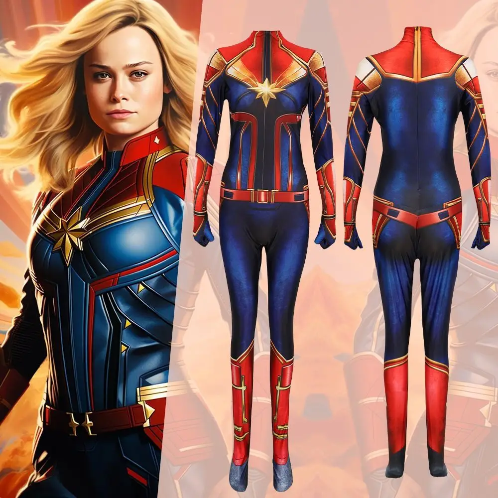 Movie Captain Cosplay Costume Women Superhero Cos Stage Jumpsuit Party Zentai Tight-fittingclothing Halloween Carnival Role Play
Movie Captain Cosplay Costume Women Superhero Cos Stage Jumpsuit Party Zentai Tight-fittingclothing Halloween Carnival Role Play