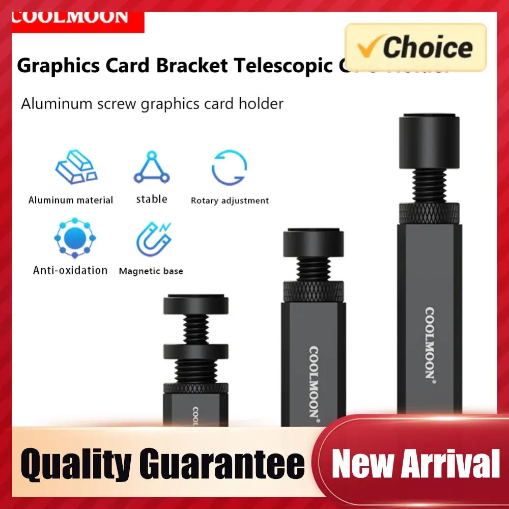 Кронштейн для видеокарты COOLMOON, телескопический спиральный держатель для видеокарты, магнитное основание, защита от царапин, для корпусов ATX/M-ATX/ITX
Кронштейн для видеокарты COOLMOON, телескопический спиральный держатель для видеокарты, магнитное основание, защита от царапин, для корпусов ATX/M-ATX/ITX