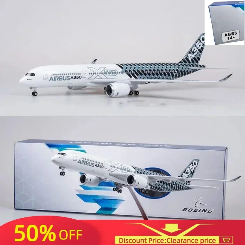 47 см масштаб 1/142 самолет Airbus A350 прототип XWB модель самолета авиакомпании W легкое колесо литой под давлением пластиковый полимерный самолет для коллекции
47 см масштаб 1/142 самолет Airbus A350 прототип XWB модель самолета авиакомпании W легкое колесо литой под давлением пластиковый полимерный самолет для коллекции